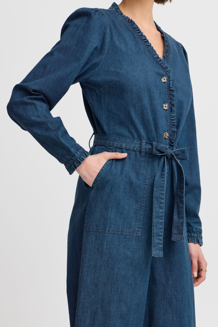 Atelier Reve Jules Jumpsuit-Medium Blue Chambrey-20120982