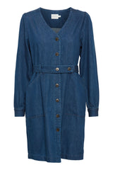 atelier reve julietta dress denim blue evalucia boutique perth scotland