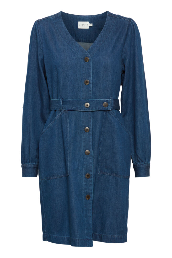 atelier reve julietta dress denim blue evalucia boutique perth scotland