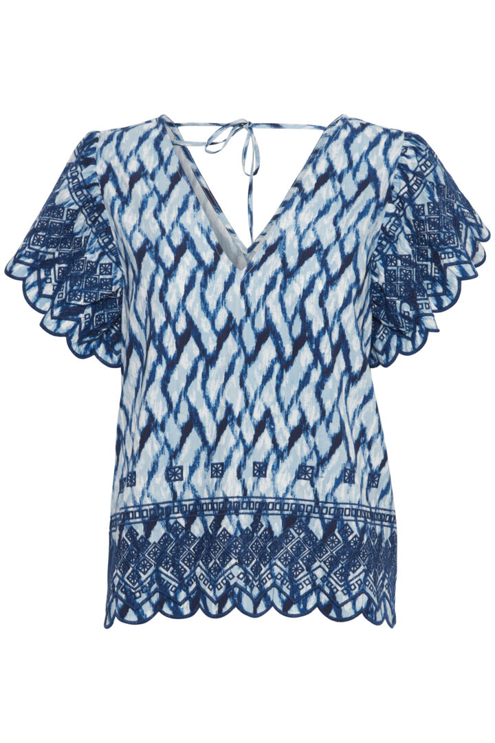 atelier reve nellio top waterline print evalucia boutique perth scotland