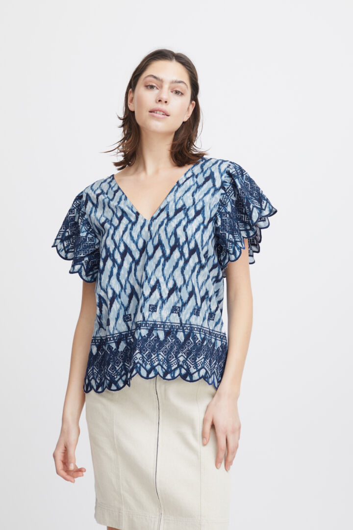 atelier reve nellio top water print evalucia boutique perth scotland