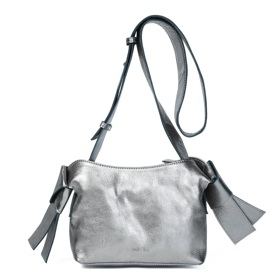 Bell & Fox Anisha Bow Detail Crossbody Bag in Gunmetal