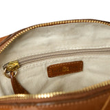 Bell & Fox Asha hand Woven Crossbody Bag-Caramel Leather