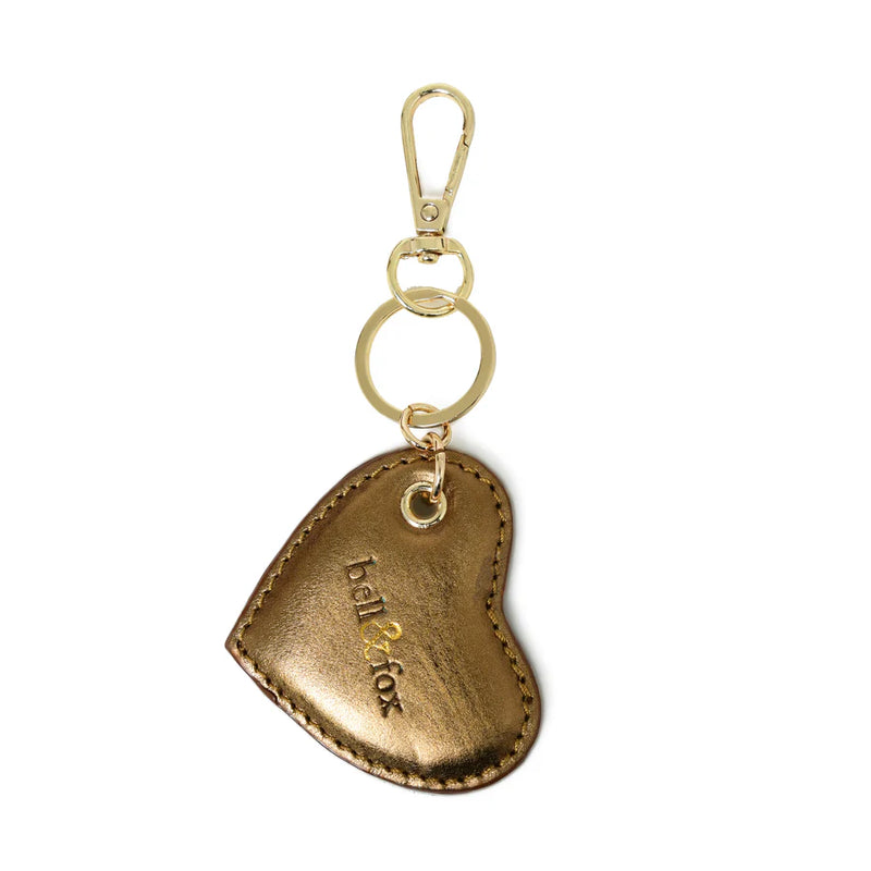 Bell & Fox Cupid Heart Keyring- Bronze Metallic