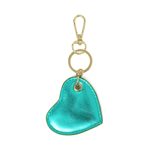 Bell & Fox Cupid Heart Keyring-Emerald Metallic