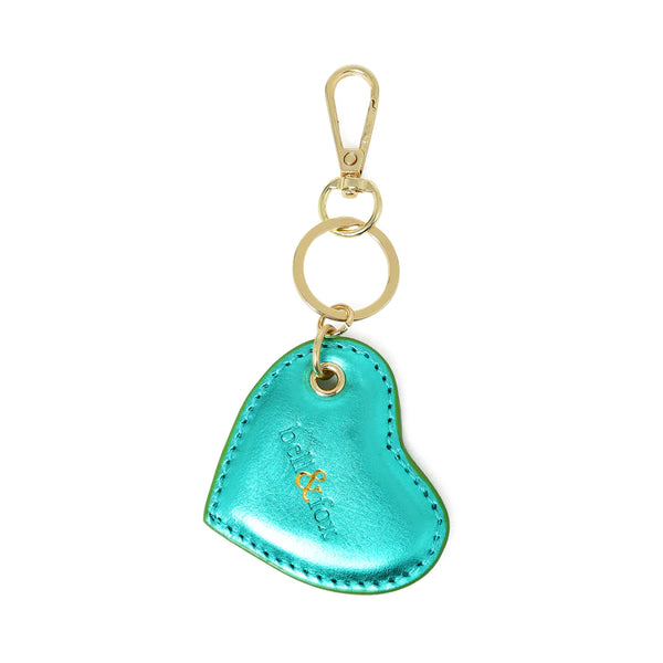 bell & fox cupid heart keyring emerald metallic evalucia boutique perth scotland