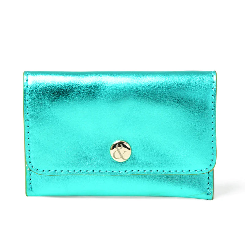 bell & Fox ellie popper purse emerald metallic evalucia boutique perth scotland