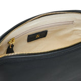 Bell & Fox Layla Crossbody Bag with Handwoven strap in black leather