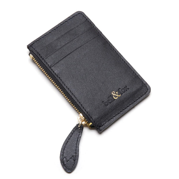 Bell & Fox Lia Leather Card Holder- Black