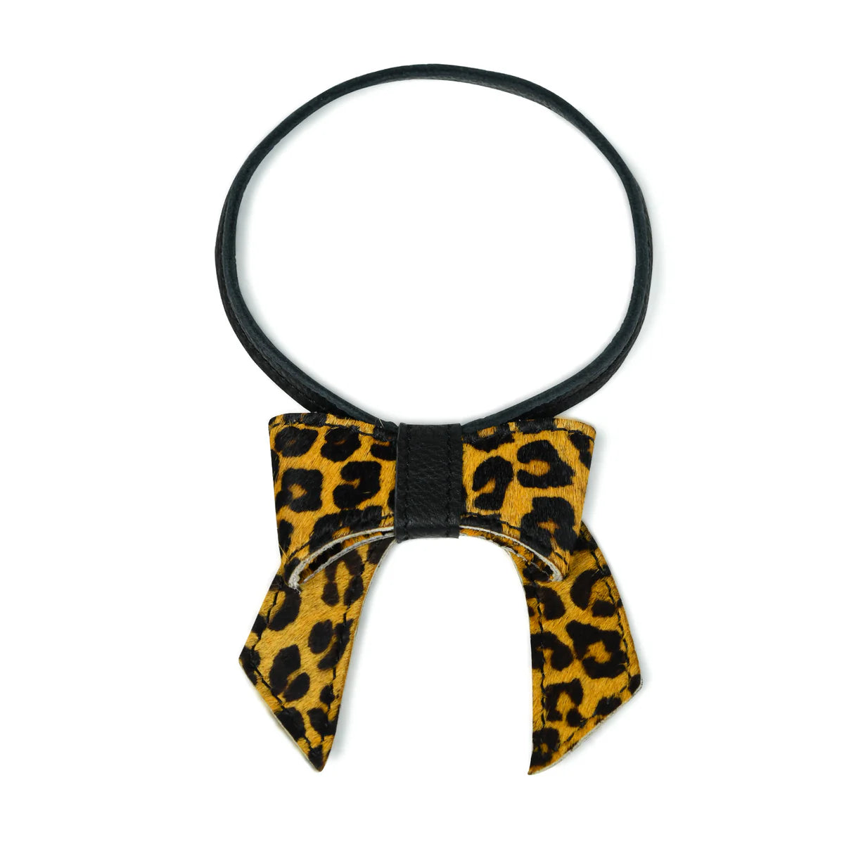 Bell & Fox Minnie Bow Bag Charm in Leopard