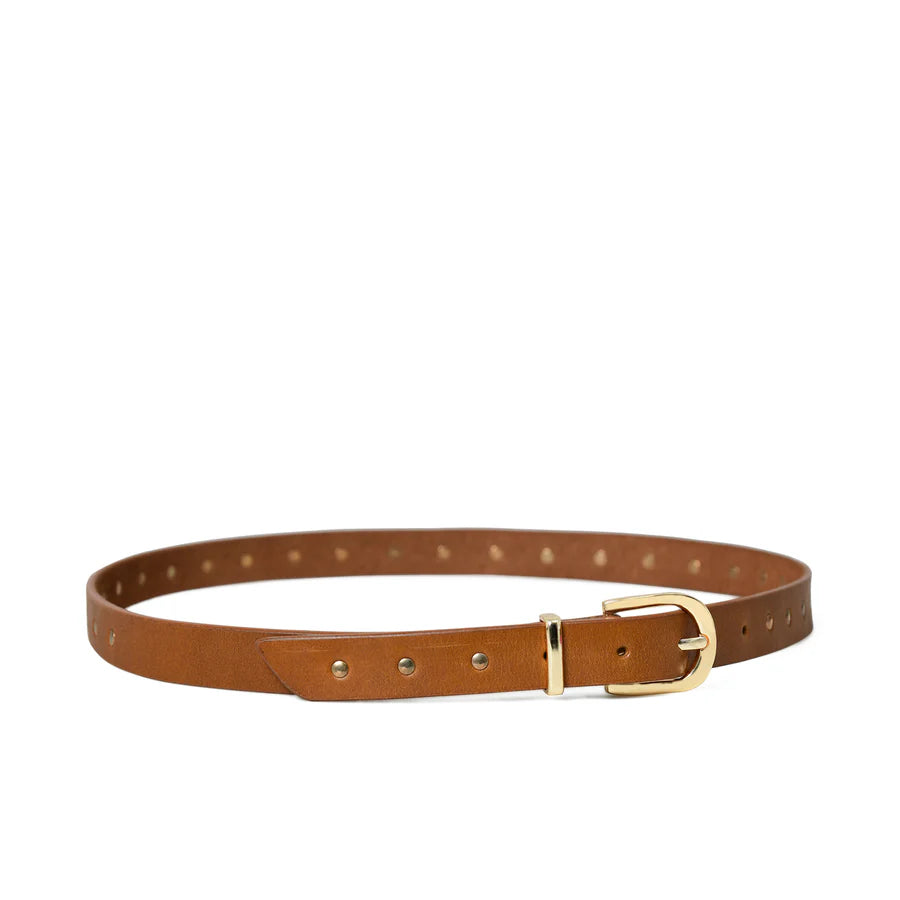 bell & fox mira studded belt caramel evalucia boutique perth scotland