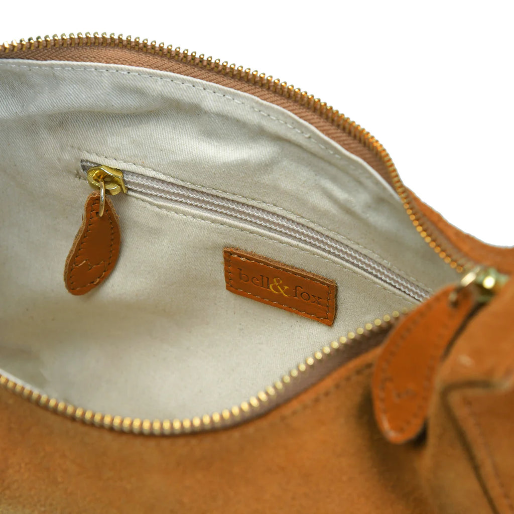 Bell & Fox ROBYN Crossbody bag - Caramel Suede