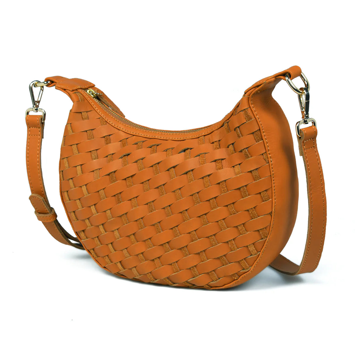 Bell & Fox ROBYN Hand Woven Crossbody Bag - Caramel