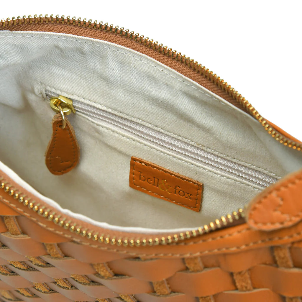 Bell & Fox ROBYN Hand Woven Crossbody Bag - Caramel