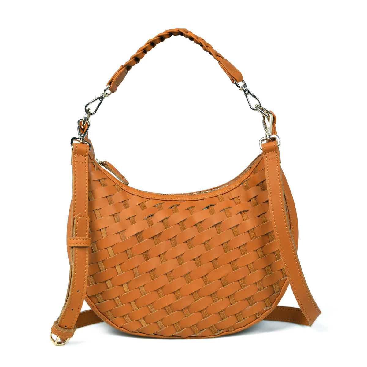 Bell & Fox ROBYN Hand Woven Crossbody Bag - Caramel