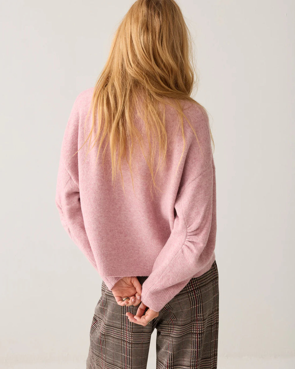 Summum Woman Boxy Knit in Faded Pink