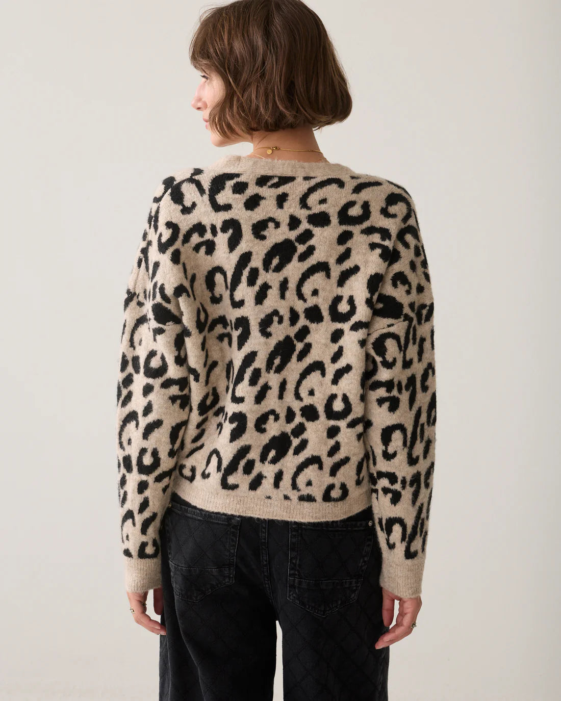 Summum Woman Cardigan in Light Taupe