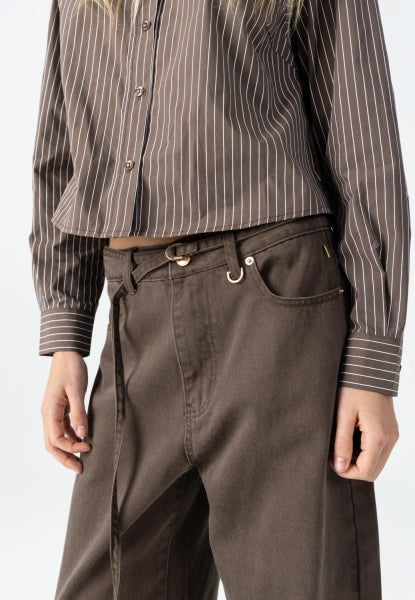 Coster Copenhagen Petra Fit Lyocell Jeans in Chocolate Brown