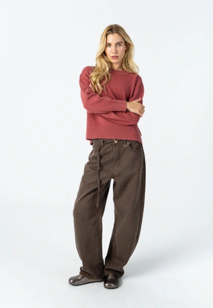 Coster Copenhagen Petra Fit Lyocell Jeans in Chocolate Brown