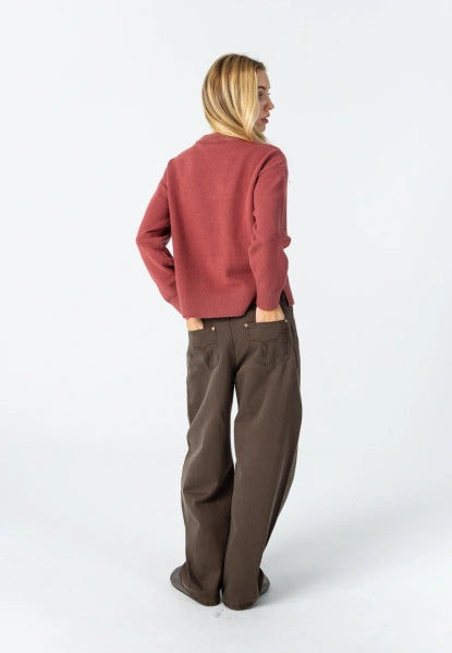 Coster Copenhagen Petra Fit Lyocell Jeans in Chocolate Brown
