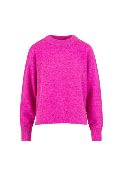 Coster Copenhagen Comfy Round Neck Knit in Hot Pink