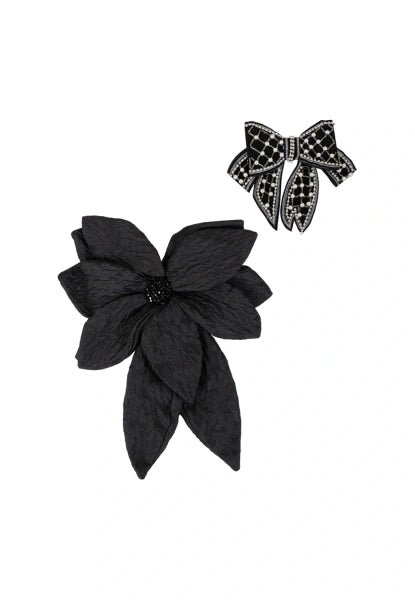 Coster Copenhagen Big Flower Brooch & Bow Brooch Pack