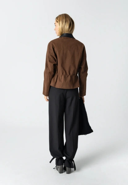 Coster Jacket with PU Collar