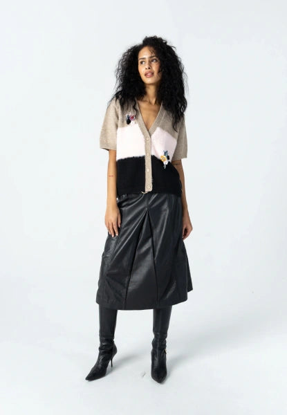 Coster Copenhagen Knitted Cardigan with Flower Details