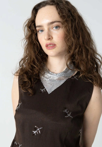 Coster Copenhagen Metallic Scarf & Brooch Pack