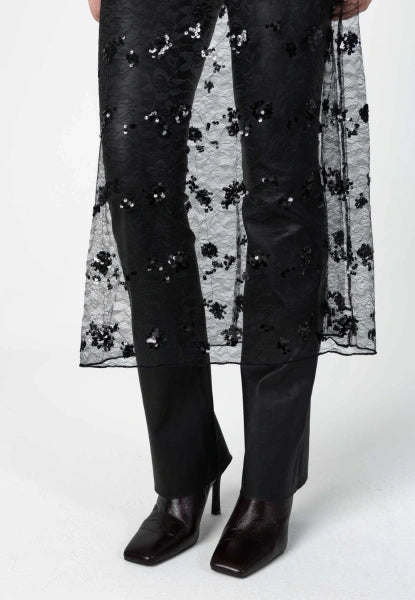 Coster Copenhagen Sequin Skirt in Black