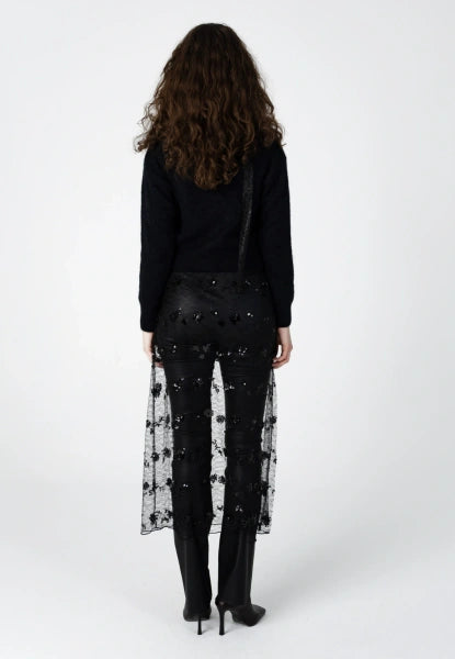 Coster Copenhagen Sequin Skirt in Black
