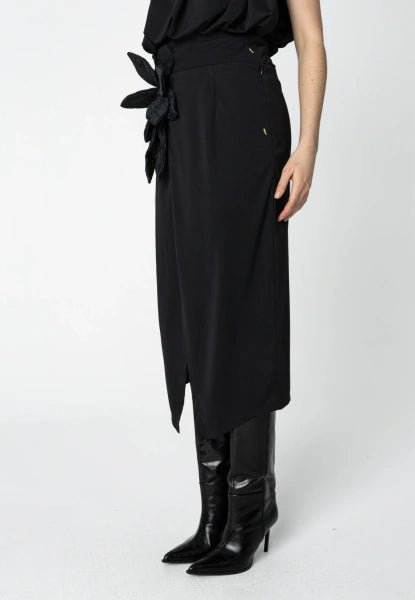 Coster Copenhagen Skirt with Wrap Detail in Black