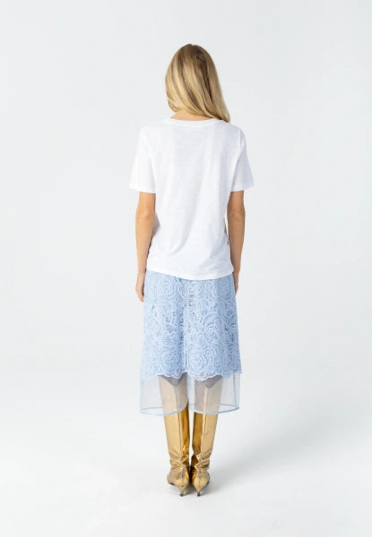 Coster Copenhagen Beaded Heart T-Shirt in White