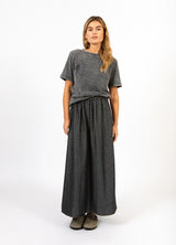 Coster Copenhagen Heart Lightning Mid Sleeve T-Shirt in Washed Grey - CCH1202-254