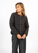 Coster Copenhagen Heart Asta Quilted Slim Jacket in Black - CCH6147-254