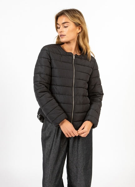 Coster Copenhagen Heart Asta Quilted Slim Jacket in Black - CCH6147-254