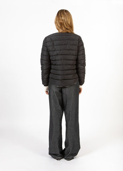 Coster Copenhagen Heart Asta Quilted Slim Jacket in Black - CCH6147-254