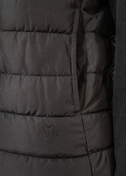 Coster Copenhagen Heart Asta Quilted Vest in Black - CCH6139-254
