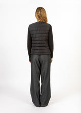 Coster Copenhagen Heart Asta Quilted Vest in Black - CCH6139-254