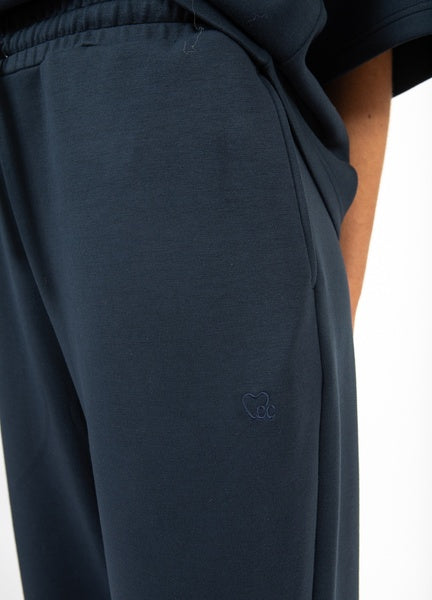 Coster Copenhagen Heart Billie Loose Sweatpants in Navy - CCH3167-254