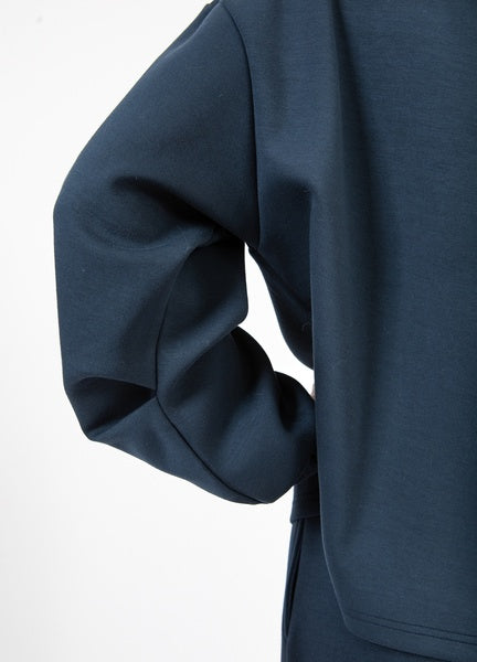 Coster Copenhagen Heart Billie Round-Neck Sweatshirt in Navy - CCH1318-254