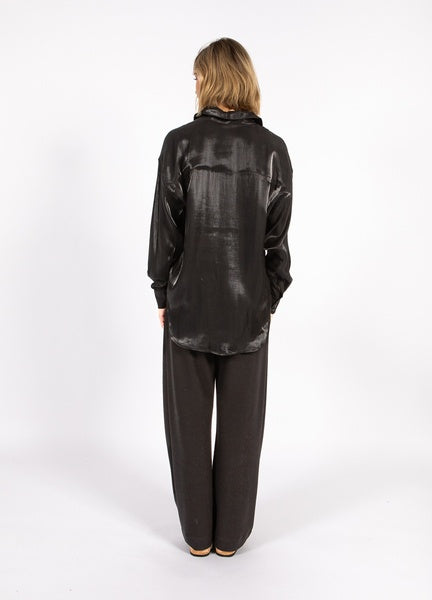 Coster Copenhagen Heart Jolie Metallic Shirt in Black - CCH1295-255