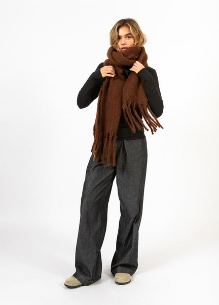 Coster Copenhagen Heart Maren Scarf in Chocolate Brown - CCH9037-254