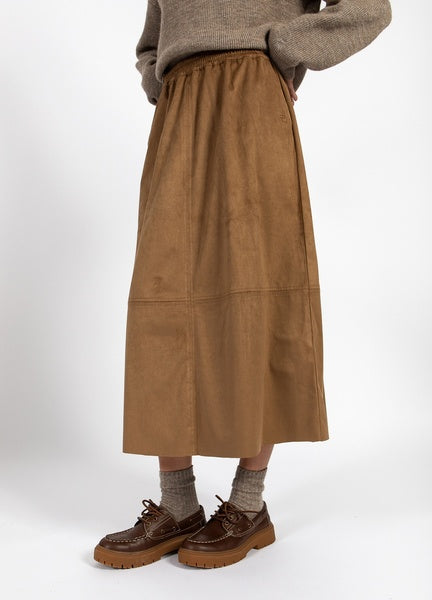 Coster Copenhagen Heart Romy Long Skirt in Golden Brown - CCH4545-255
