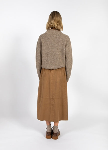 Coster Copenhagen Heart Romy Long Skirt in Golden Brown - CCH4545-255