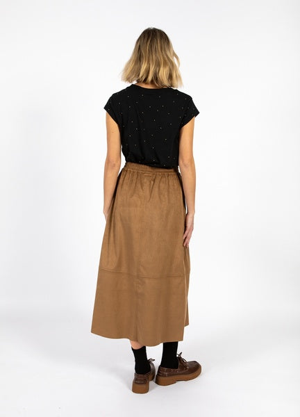 Coster Copenhagen Heart Stud Tee in Black - CCH1206-255