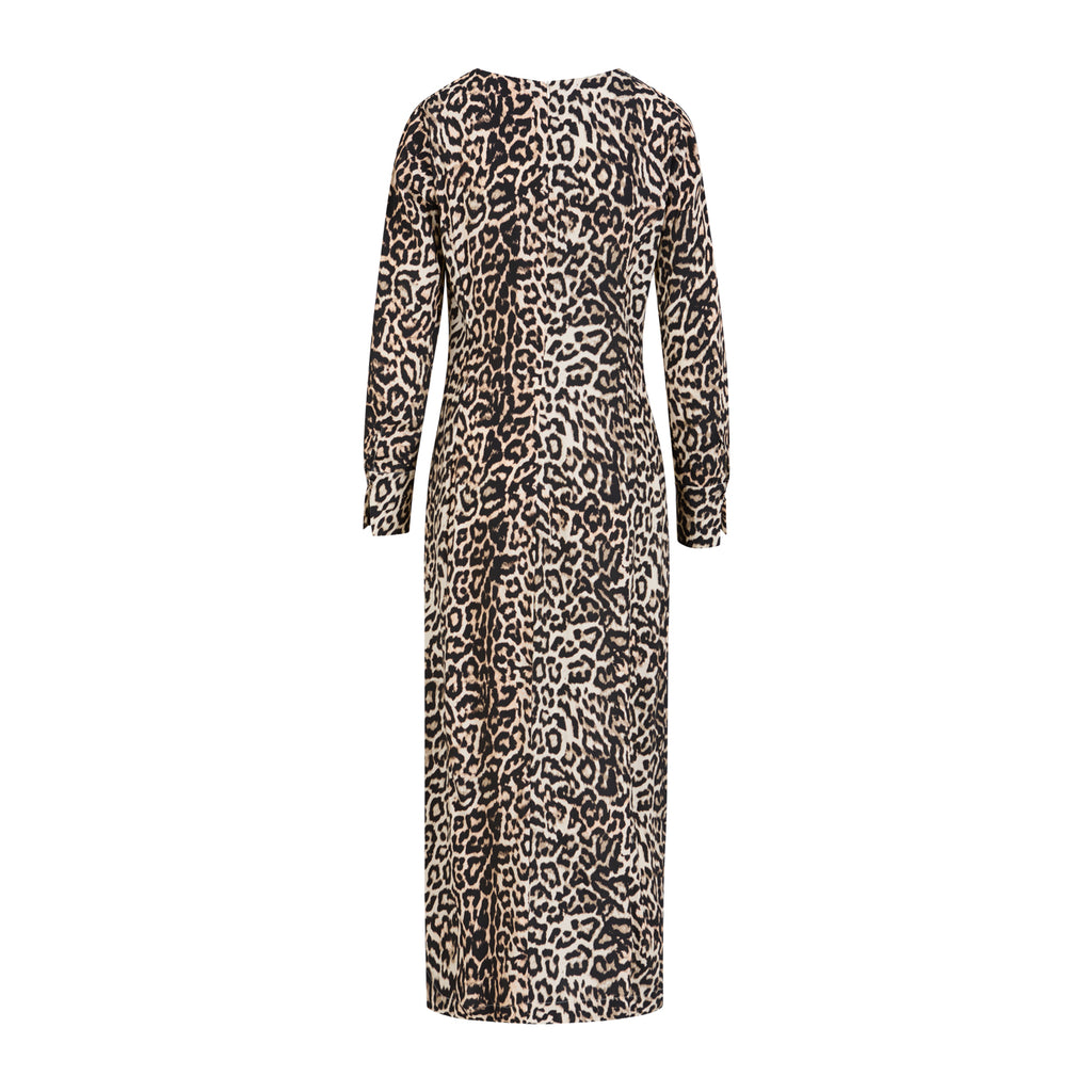 Coster Copenhagen Midi Dress-Leopard Print-244-5404