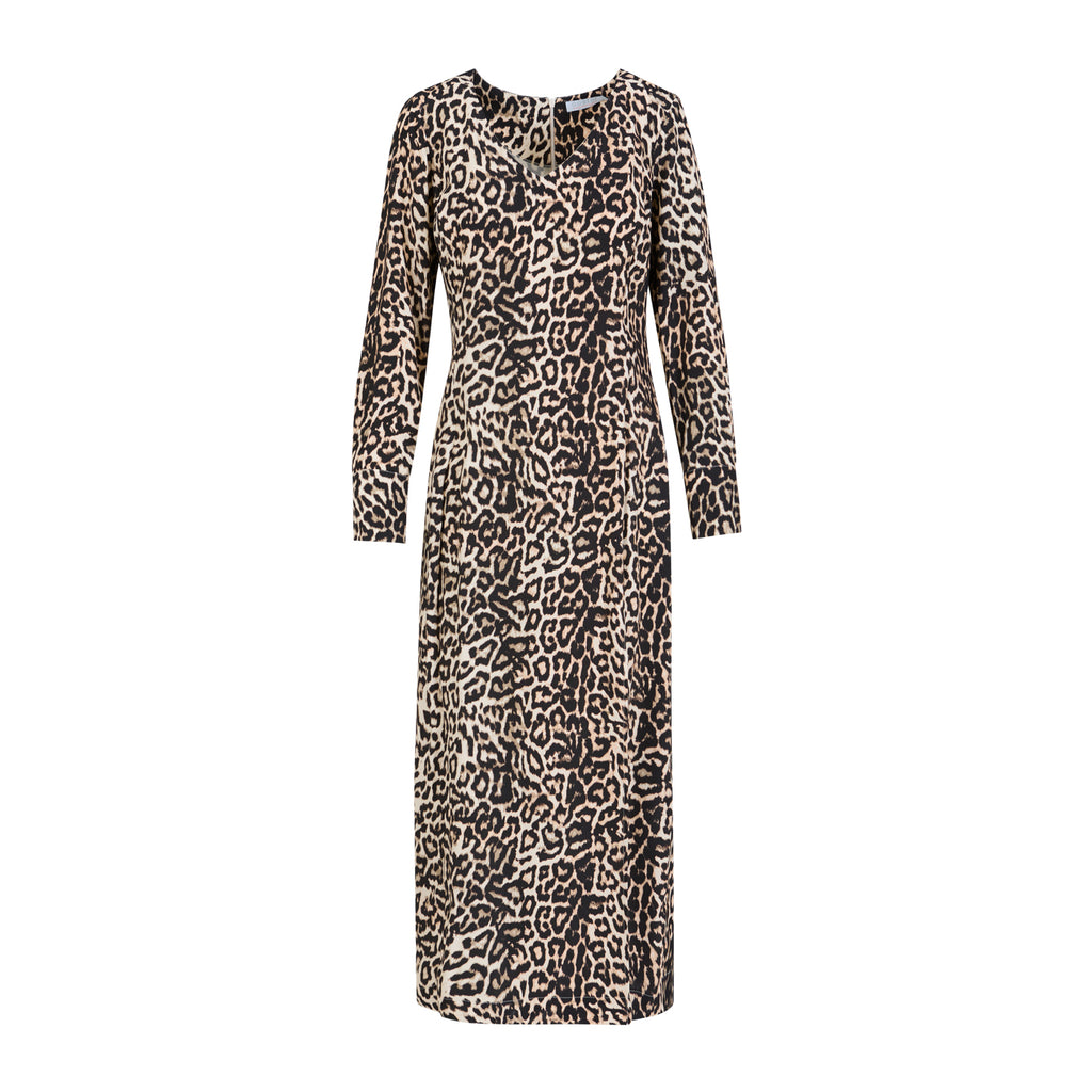Coster Copenhagen Midi Dress-Leopard Print-244-5404