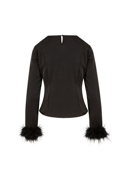 Coster Copenhagen Feather Shirt in Black - 225-2526