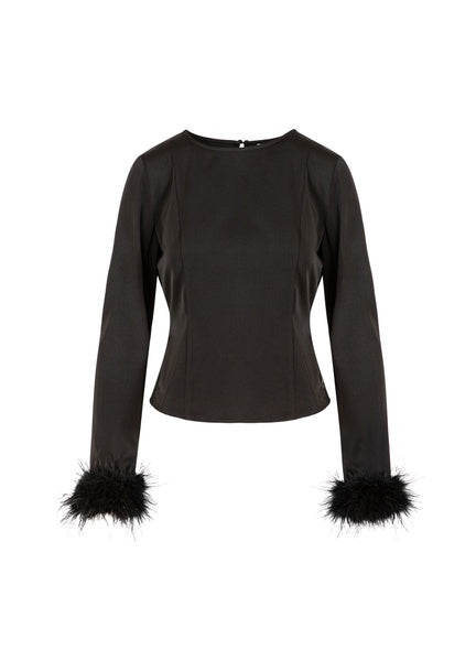 Coster Copenhagen Feather Shirt in Black - 225-2526